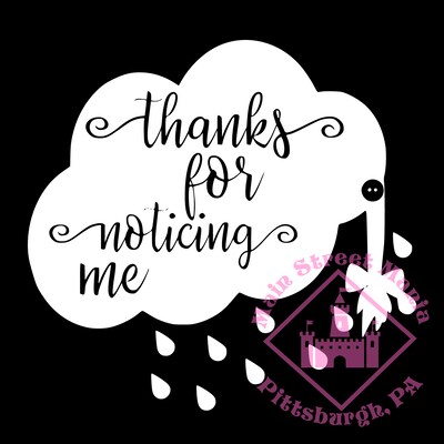 Thanks for Noticing Me Eeyore Decal Sticker - image2